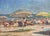 Contemporary Beaches 7 by Jim Beckner | Oil on canvas Beach scene with umbrellas and people. For Sale - Image 3 of 4