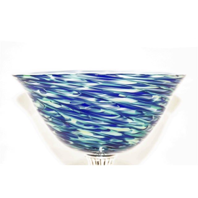 Colored Glass and Sterling Bowl For Sale - Image 4 of 6