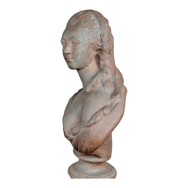 19th Century French Terracotta Bust of Madame Du Barry For Sale