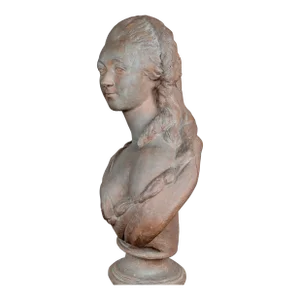 19th Century French Terracotta Bust of Madame Du Barry