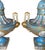 Ceramic Pair of Sèvres Style Celestial Blue Porcelain Urns. Early 20th Century, France. For Sale - Image 7 of 12
