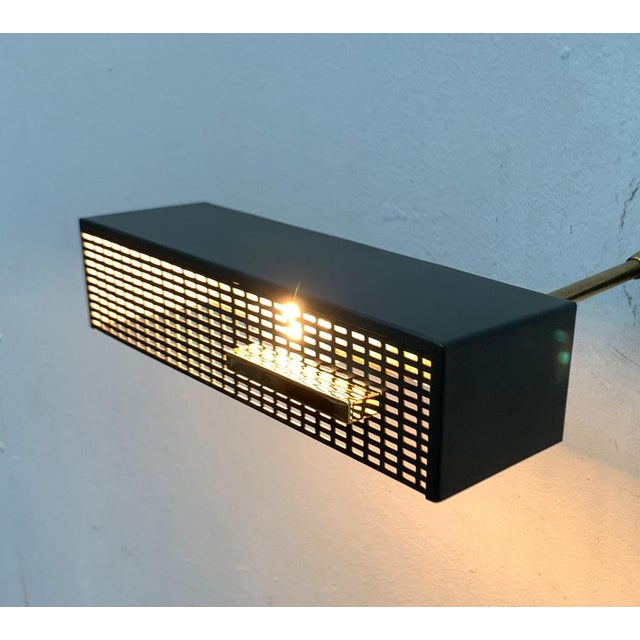 Mid-Century German Minimalist Perforated Wall Lamp, 1960s For Sale - Image 16 of 18