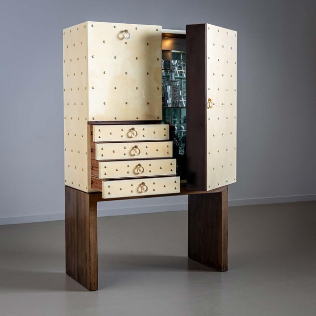 Brass Aldo Tura Dry Bar, Italy 1970s For Sale - Image 8 of 10