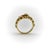 Metal Vintage 18k Gold Diamond and Ruby Buckle Ring, Size 4.5 For Sale - Image 7 of 10