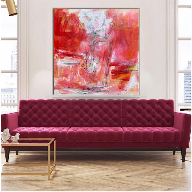 "One and Only" by Trixie Pitts Large Abstract Oil Painting For Sale - Image 12 of 12