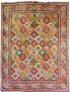 1940’s Vintage Hand Knotted Tabriz Rug-10'x 13'