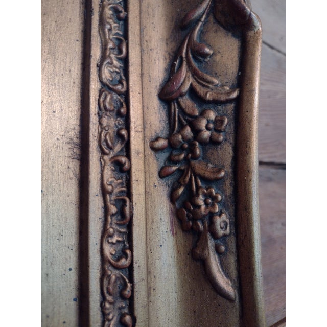 Vintage Large and Grande Gold Gilded Rococo, Clamshell Art Frame For Sale - Image 9 of 11