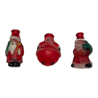 All 3, 1-Price- Vintage Glass Christmas Light Covers (4 of 4)- Santas For Sale
