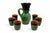 Vintage Hungarian Ceramic Figural Decanter Set with Cups, 1960s, Set of 7 For Sale - Image 4 of 8