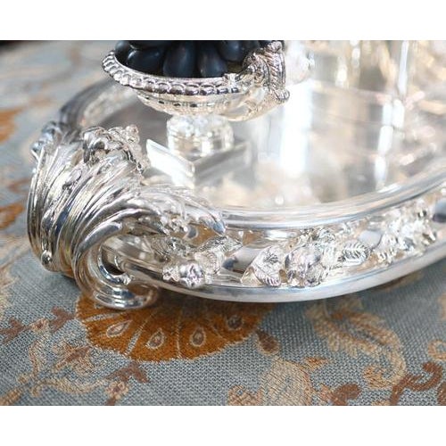 Gold English Silver Plate Centrepiece, 1930 For Sale - Image 8 of 18