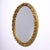 Large Oval Mirror in Gilded and Carved Wood, Late 1900s For Sale - Image 4 of 13