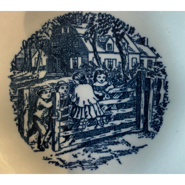 Farmhouse Vintage Currier & Ives Royal China Small Bowls - Set of 5 For Sale - Image 3 of 8