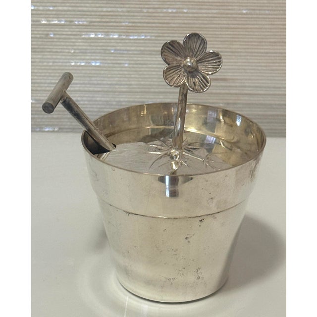 Late 20th Century Tiffany & Co Sterling Watering, Pail and Tray Sugar and Creamer For Sale - Image 5 of 12