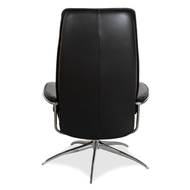Set of City Leather Chair and Ottoman from Stressless For Sale - Image 17 of 18