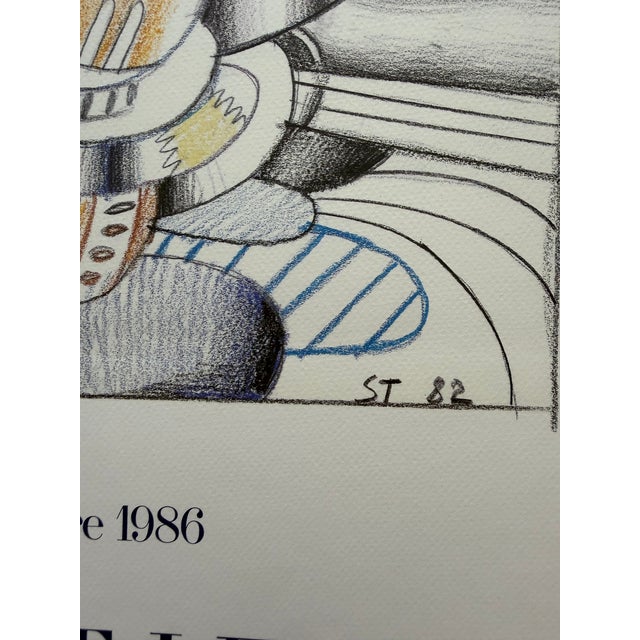 Saul Steinberg (1914–1999), Cocktail Lounge, 1986, Vintage Exhibition Poster For Sale - Image 9 of 13