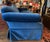 Blue Vintage Velvet Cobalt Blue Sofa For Sale - Image 8 of 10