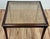 Vintage Carved Wood Caned Game Table With Inset Glass Top For Sale - Image 4 of 11