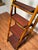 Mid-Century Modern Vintage Burnt Bamboo & Wicker Folding Etagere/Bookshelf For Sale - Image 3 of 12