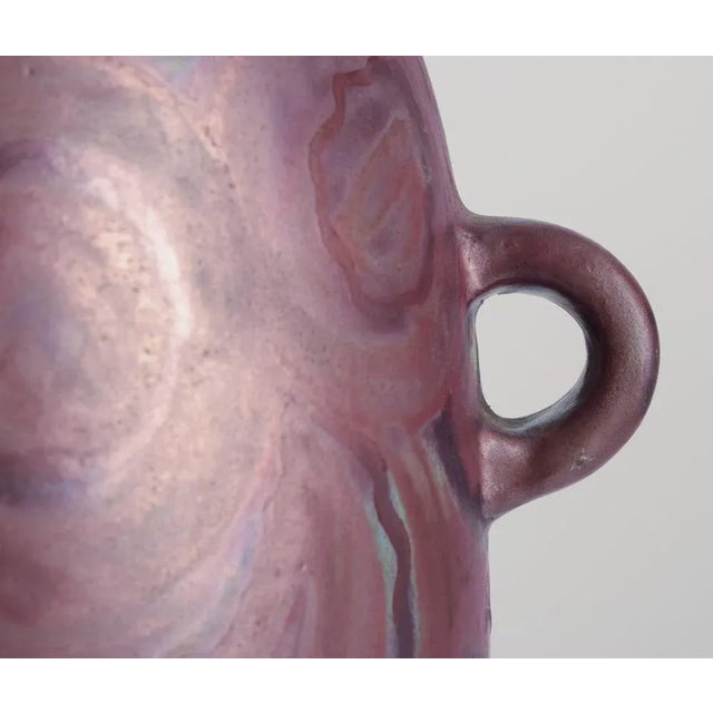 Mid-20th Century Large Danish Ceramic Floor Vase with Two Handles from E.B.S. Klint For Sale - Image 5 of 10