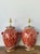 Vintage Boho Floral Glazed Ceramic Lamps - A Pair For Sale - Image 9 of 12