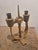 Swedish Folk Taserud Candelabra in Wood and Wrought Iron, 1890s For Sale - Image 3 of 7