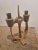 Swedish Folk Taserud Candelabra in Wood and Wrought Iron, 1950s For Sale - Image 3 of 7