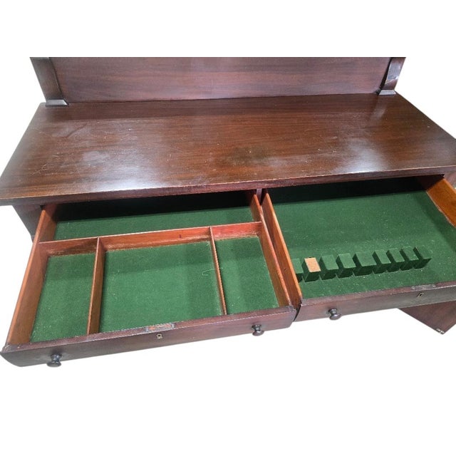 Vintage Solid Maple Early American Sideboard Buffet Server For Sale - Image 6 of 7