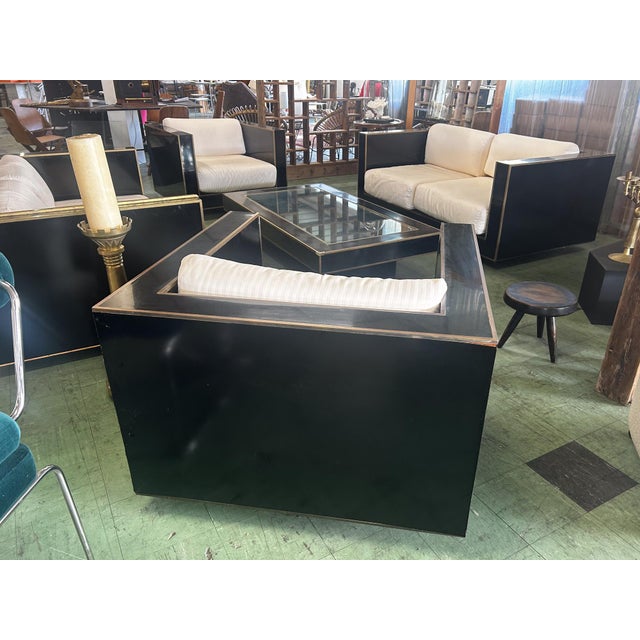 White Geometric Sofa Set, 1970, Set of 5 For Sale - Image 8 of 14