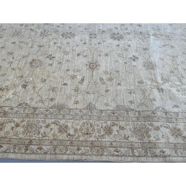 Afghan Wool Ziegler Rug For Sale - Image 10 of 17