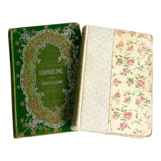 Two Decorative Victorian Books by Famous Authors For Sale
