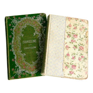Two Decorative Victorian Books by Famous Authors