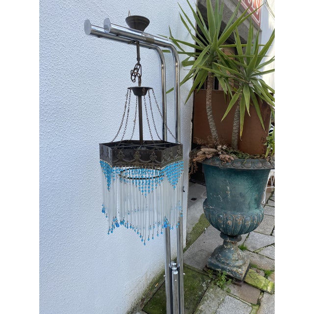 Vintage Portuguese Chandelier, 1940s For Sale - Image 3 of 18