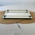 Hollywood Regency Vintage Mirrored Vanity Tray With Lucite Rails, Brass Accents and Footed Bottom 1.5”Hx12”Lx9”W For Sale - Image 3 of 8