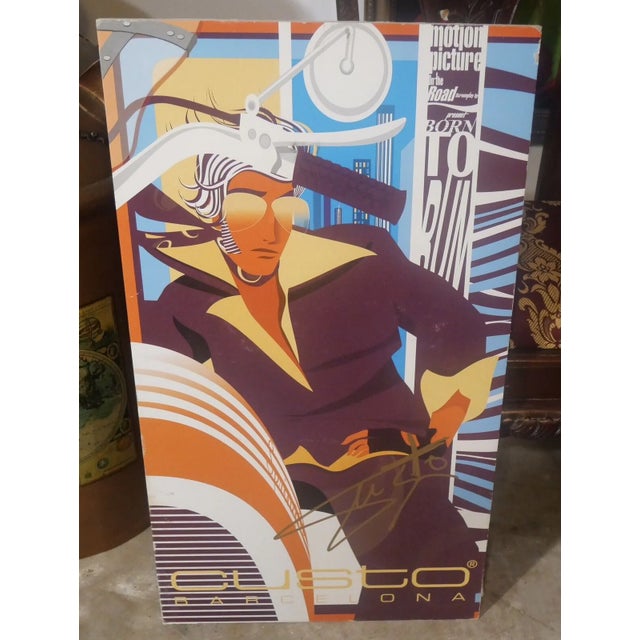 Up for sale is a Spanish Custo Dalmau Signed Fashion Movie Poster Style Posterboard Display (20th Century)! It measures 22...