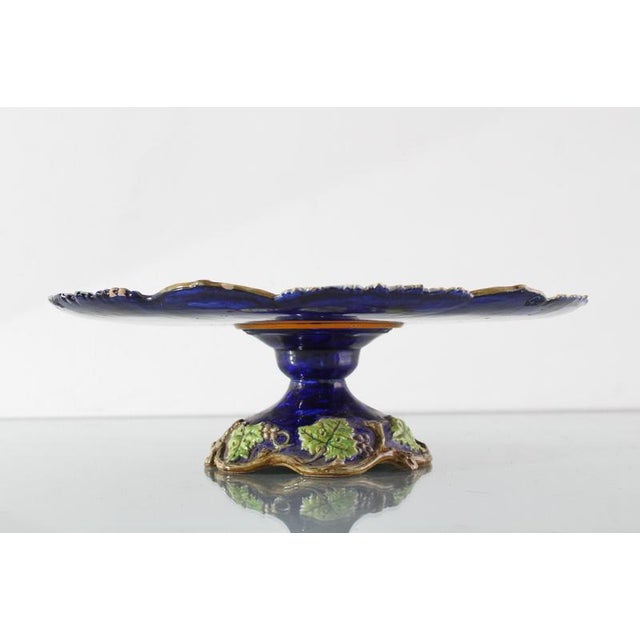 Hand-Decorated Porcelain Cake Stand from Ginori, Italy, 1800s For Sale - Image 6 of 14