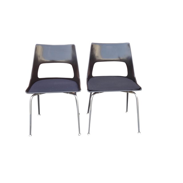 Krueger Fiberglass Chairs A Pair Chairish