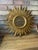1970s Mid Century Modern Italian Florentine 20" Gilded Sunburst Wall Mirror For Sale - Image 14 of 18