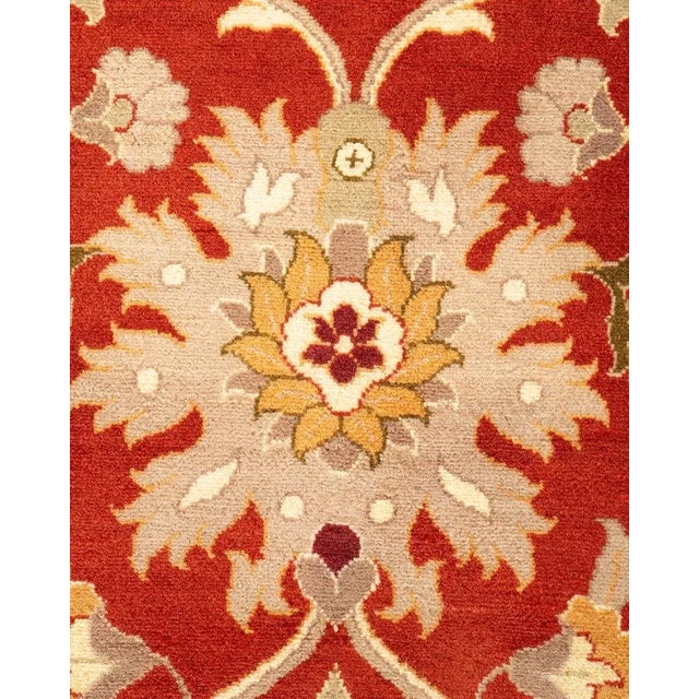 Traditional Mogul, One-of-a-Kind Hand-Knotted Area Rug in Orange, 6' 2" x 6' 3" For Sale - Image 3 of 8