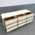Postmodern Postmodern Cream Gloss Laminate Waterfall Dresser With Gold Accents For Sale - Image 3 of 8