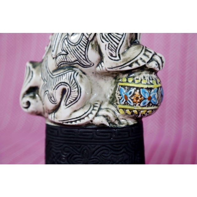 Vintage Foo Lion Garnier Liqueur Bottles - a Pair For Sale In Tampa - Image 6 of 10