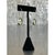 Vintage 925 Silver Drop Earrings With Green Gemstone For Sale - Image 11 of 12