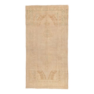 Vintage Turkish Oushak Rug - 04'04 X 08'06 For Sale