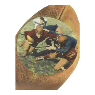 Early 20th Century Football Players Colortone Photograph For Sale