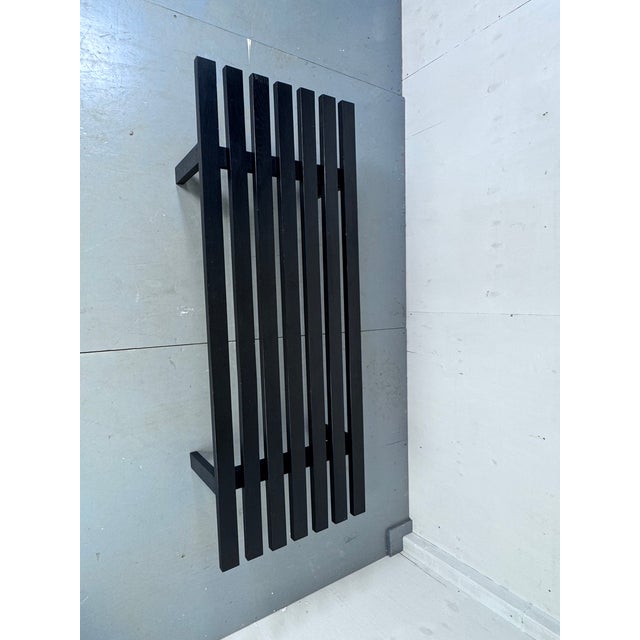 Wood Mid-Century Modern Japandi Black Slat Bench Coffee Table by Martin Visser for T Spectrum, 1960s For Sale - Image 7 of 13