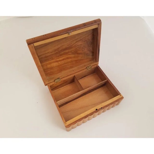 Late 19th Century English Olive Wood Sewing Spool Box For Sale - Image 4 of 10