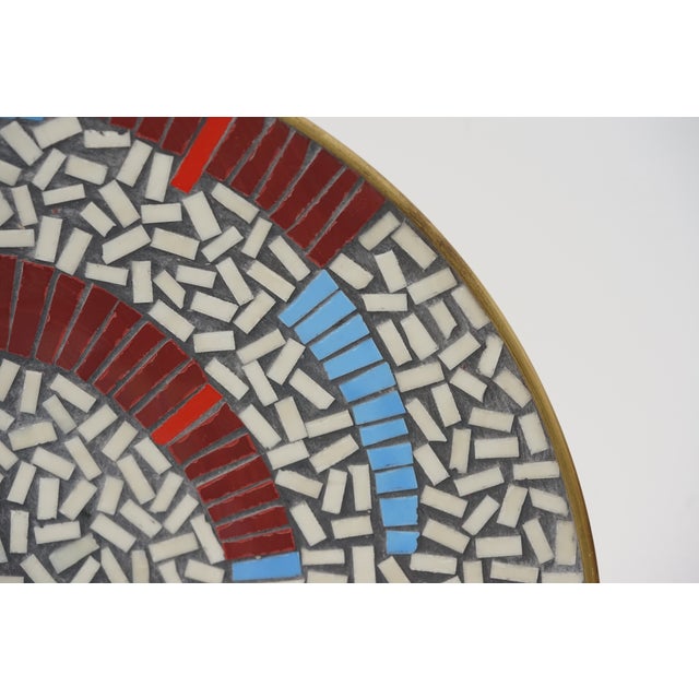 1960s Mid-Century Mosaic Wall Plate by R. Zimmermann for Ritter, 1950s For Sale - Image 5 of 7