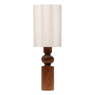 Large Pine Table Lamp by Uno & Östen Kristiansson for Luxus, Sweden, 1970s For Sale