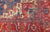 Antique Persian Heriz Serapi Rug With Blue Field Geometric Medallion Design For Sale - Image 11 of 17