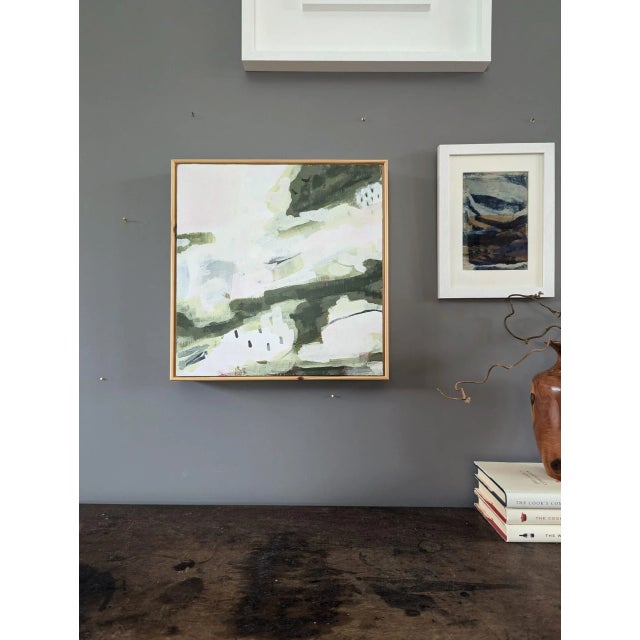 Contemporary 'Catching Hold' Original Mini Abstract Acrylic Painting, Framed For Sale - Image 4 of 11