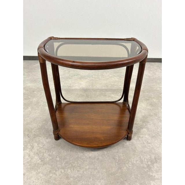 Mid-Century Modern Bamboo Side Table from Gervasoni, 1970s For Sale - Image 4 of 13
